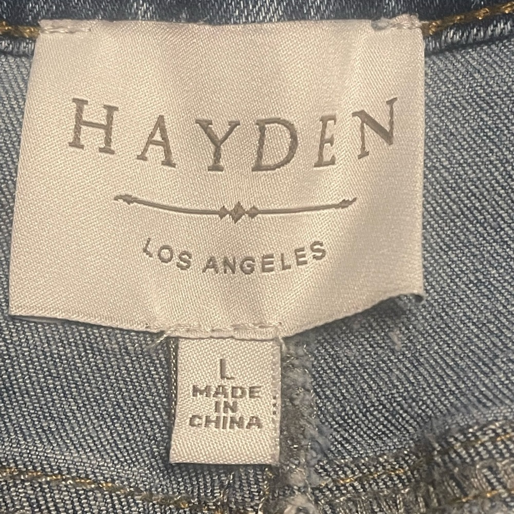 Two toned denim shorts, gently worn